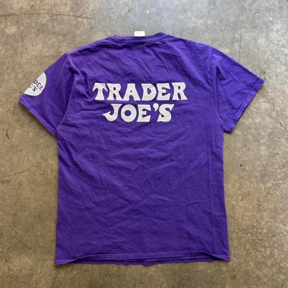 Trader Joes Purple Crew Member Shirt Size Medium
